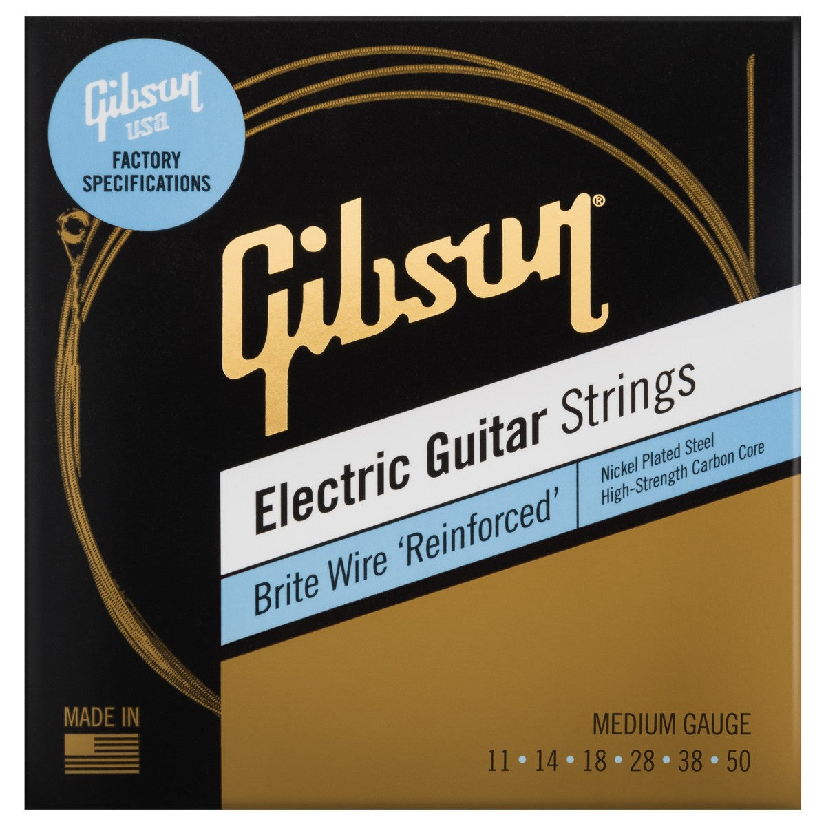Gibson Brite Wire 'Reinforced' Electric Guitar Strings 11-50