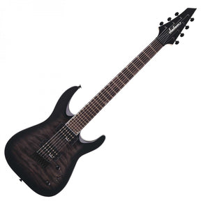 Jackson JS Series Dinky Arch Top JS22Q-7 - Amaranth Fingerboard - Transparent Black Burst
