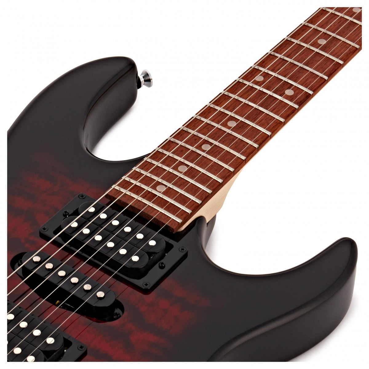 Ibanez GRX70QATRB Electric Guitar - Transparent Red Burst