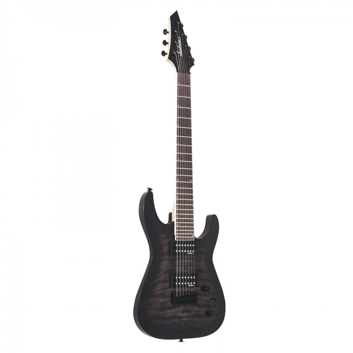 Jackson JS Series Dinky Arch Top JS22Q-7 - Amaranth Fingerboard - Transparent Black Burst