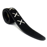 Leathergraft Guitar Strap Suede Gilmour X - Black
