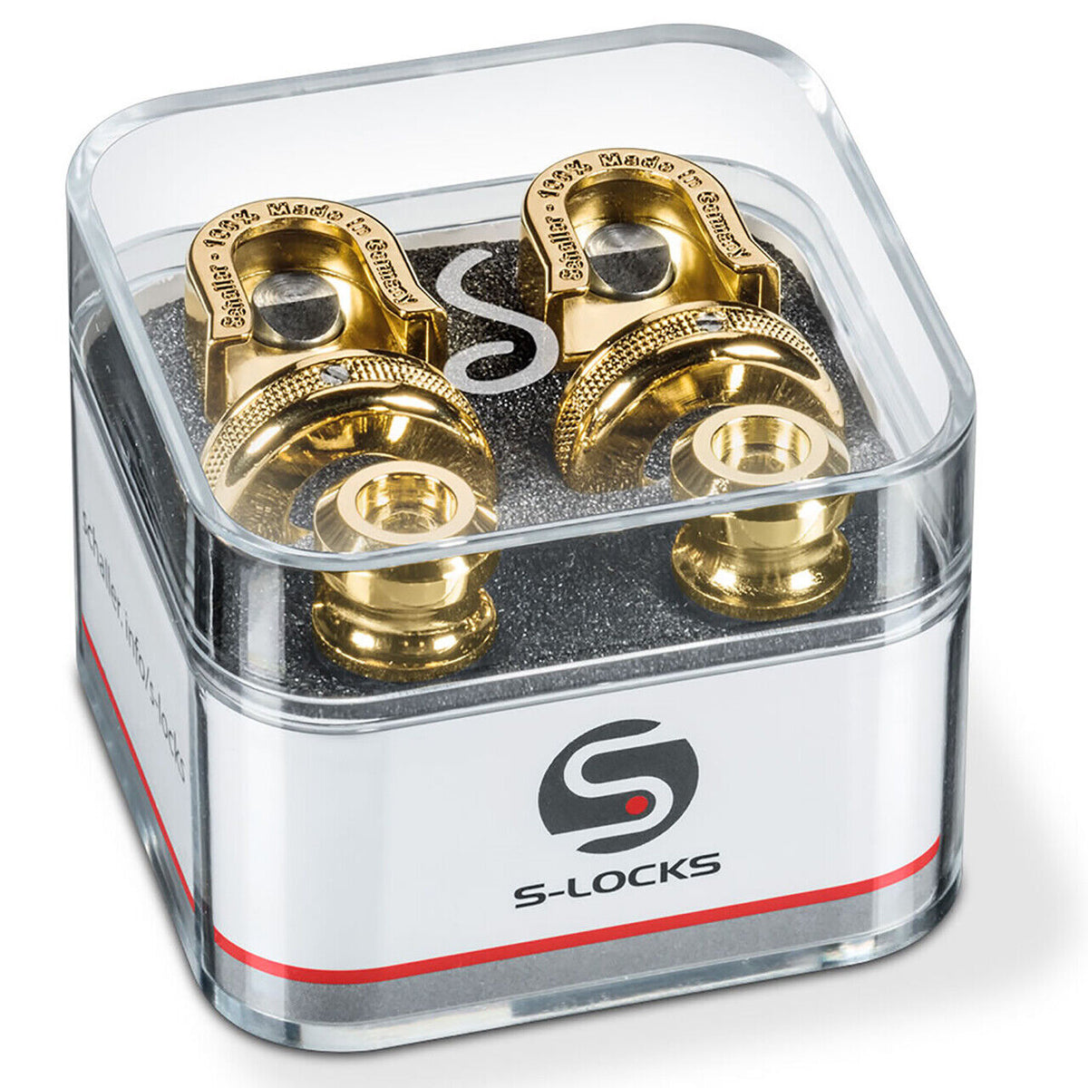 Schaller S-Locks Guitar Strap Lock System - Gold