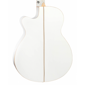 Tanglewood Winterleaf TW4CEBLW Super Folk Electro Acoustic Guitar - Whitsunday White Gloss