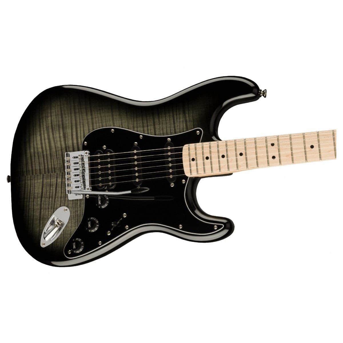 Squier Affinity Stratocaster HSS - Flame Maple Top - Black Burst
