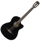 Fender CN-140SCE Nylon Electro Acoustic Guitar - Black with Hard Case