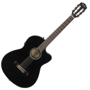 Fender CN-140SCE Nylon Electro Acoustic Guitar - Black with Hard Case