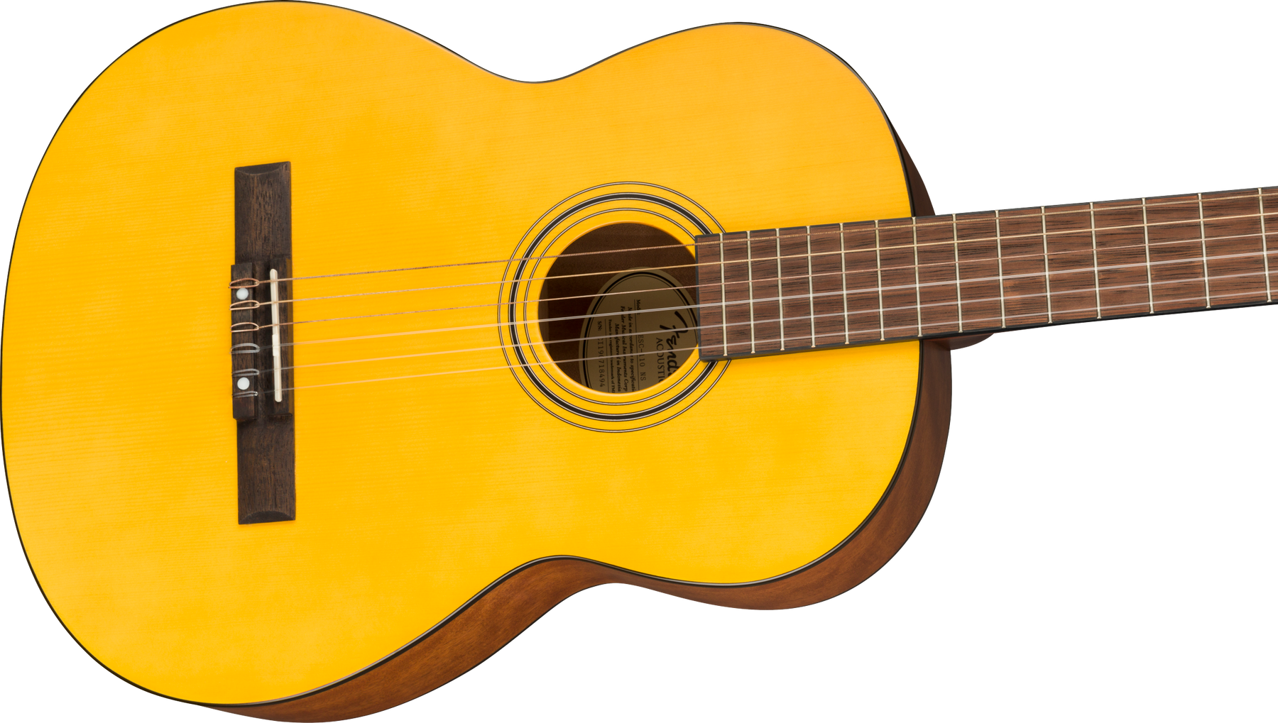 Fender ESC110 Education Series Full Size Classical Guitar Wide Neck - Natural + Gig Bag