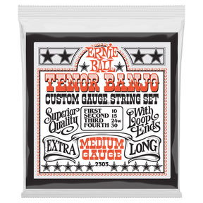 Ernie Ball 4-String Tenor Banjo Strings Medium - 2303 - 10-30