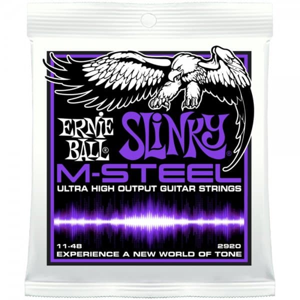 M-Steel Power Slinky Electric Guitar Strings 11-48