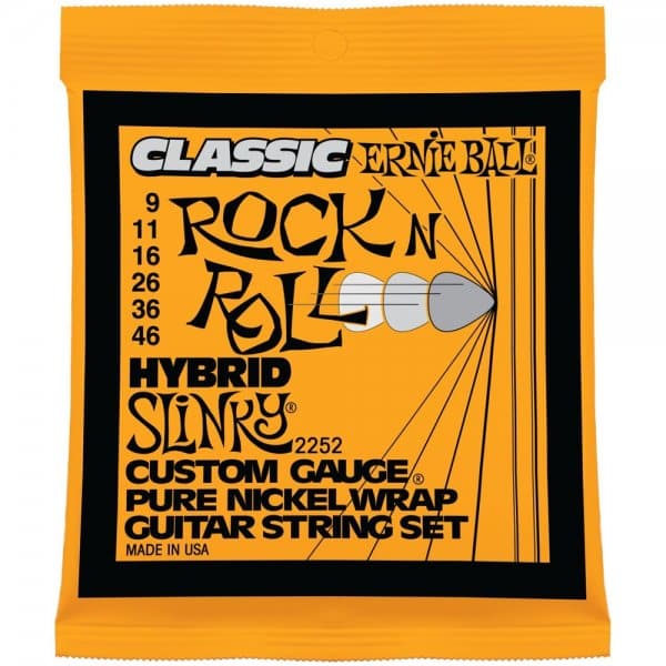 Classic Pure Nickel Hybrid Slinky Electric Guitar Strings 9-46