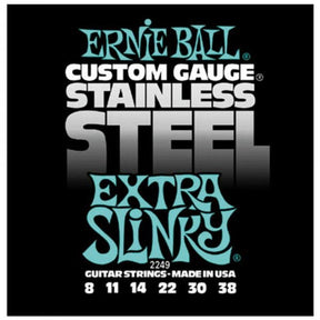 Stainless Steel Extra Slinky Electric Guitar Strings 2249 8-38