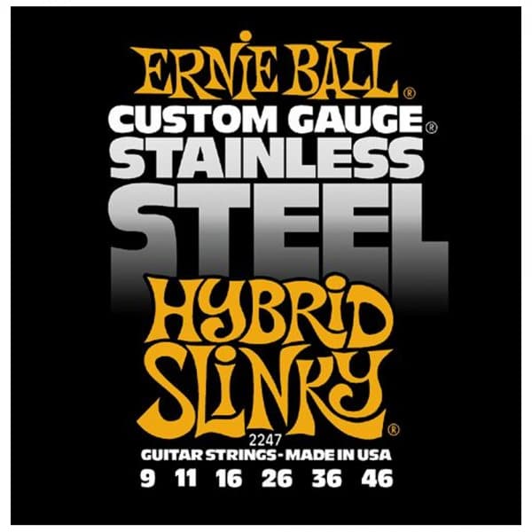 Stainless Steel Hybrid Slinky Electric Guitar Strings 9-46