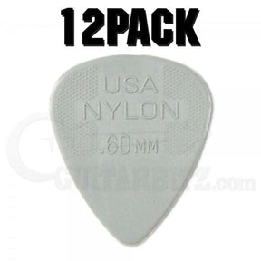 Nylon Standard Plectrum Players Pack - 12 Pack - .60 Light Grey