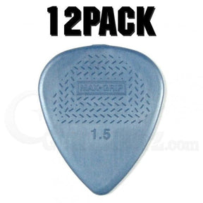 Nylon Maxgrip Plectrum Players Pack - 12 Pack - 1.5mm Metallic Blue