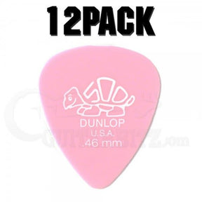 Delrin Standard Plectrum Players Pack - 12 Pack - .46mm Light Pink