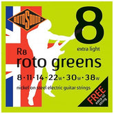 R8 Roto Greens Electric Guitar Strings - 8-38