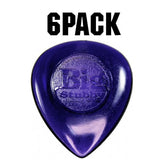Big Stubby Plectrum Players Pack - 6 Pack - 3mm Purple