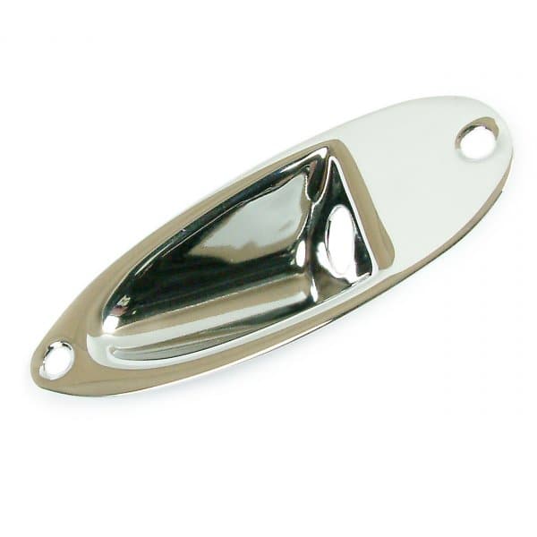 Recessed Jack Plate for Stratocaster - Chrome