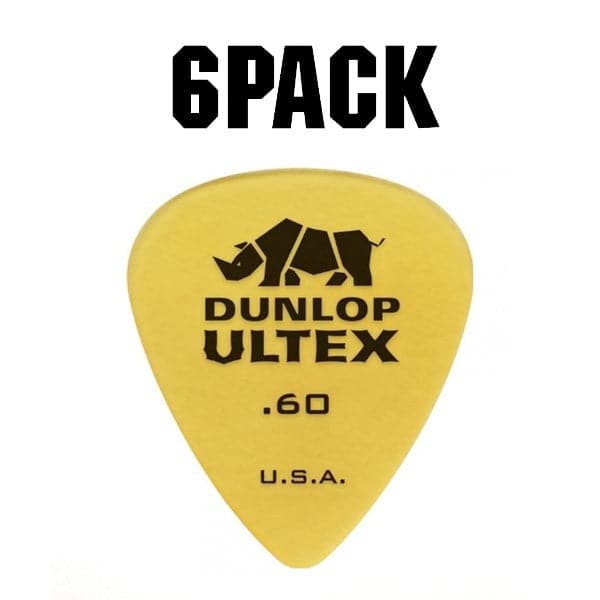 Ultex Standard Plectrum Players Pack - 6 Pack - .60mm