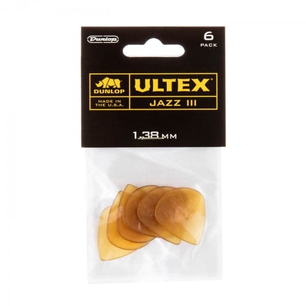 Ultex Jazz III Plectrum Players Pack - 6 Pack