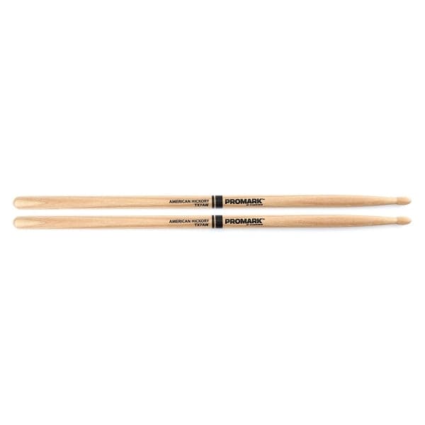 TX7AW Hickory 7A Drum Sticks - Wooden Tip