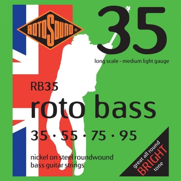 RB35 Roto 35 Bass Guitar Strings - Light Gauge - 35-95