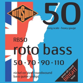 RB50 Roto 50 Bass Guitar Strings - Heavy Gauge - 50-110