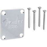 American 4-Bolt Bass Guitar Neck Plate Chrome