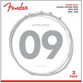 Fender 250L 3 Pack - Nickel Plated Steel Electric Guitar Strings - Light - 9-42