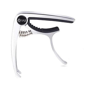 Guitarbitz Standard Acoustic & Electric Guitar Capo - Silver