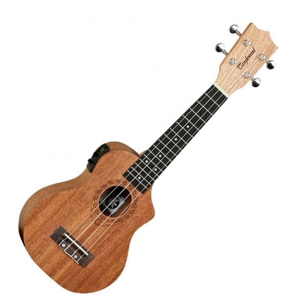 Tiare Soprano Electro Ukulele Cutaway - Mahogany Satin