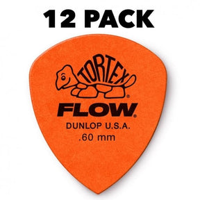 Tortex Flow Plectrum Player Pack - 12 Pack - Orange .60mm