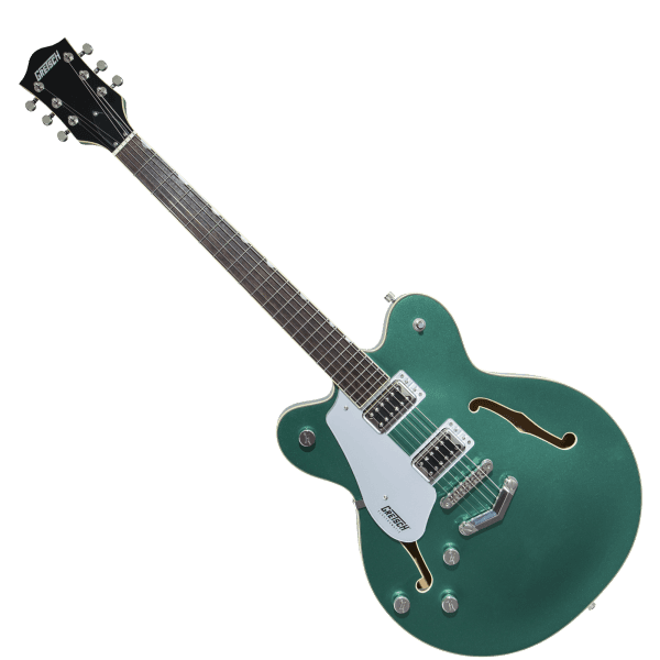 Electromatic G5622LH Center Block with V-Stoptail - Georgia Green - Left-Handed