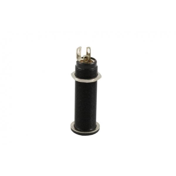 Switchcraft Jack socket -1/4 inch Long-threaded-barrel input jack #152B stereo - Black