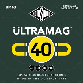 UM40 - Ultramag 4 String Bass Guitar Strings - 40-100