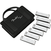 Blues Deluxe 7-Piece Harmonica Pack with Case