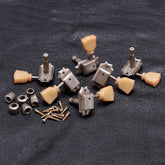 Gotoh SD90-SL-AN Master Relic Collection Vintage Machine Heads with Tulip Buttons - 3 a side - Nickel