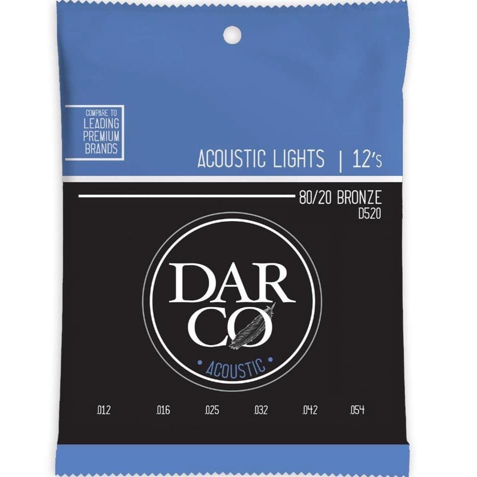 Darco by Martin D520 80/20 Bronze Acoustic Guitar Strings - 12-54
