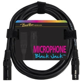 Boston Black XLR to XLR Microphone Cable - 10m