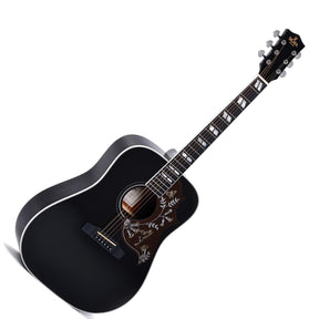 Sigma DM-SG5 Electro Acoustic Dreadnought Guitar - Black
