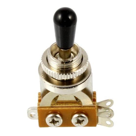 All Parts - 3 way toggle switch - short straight - Black Tip
