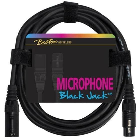 Boston Black XLR to XLR Microphone Cable - 5m