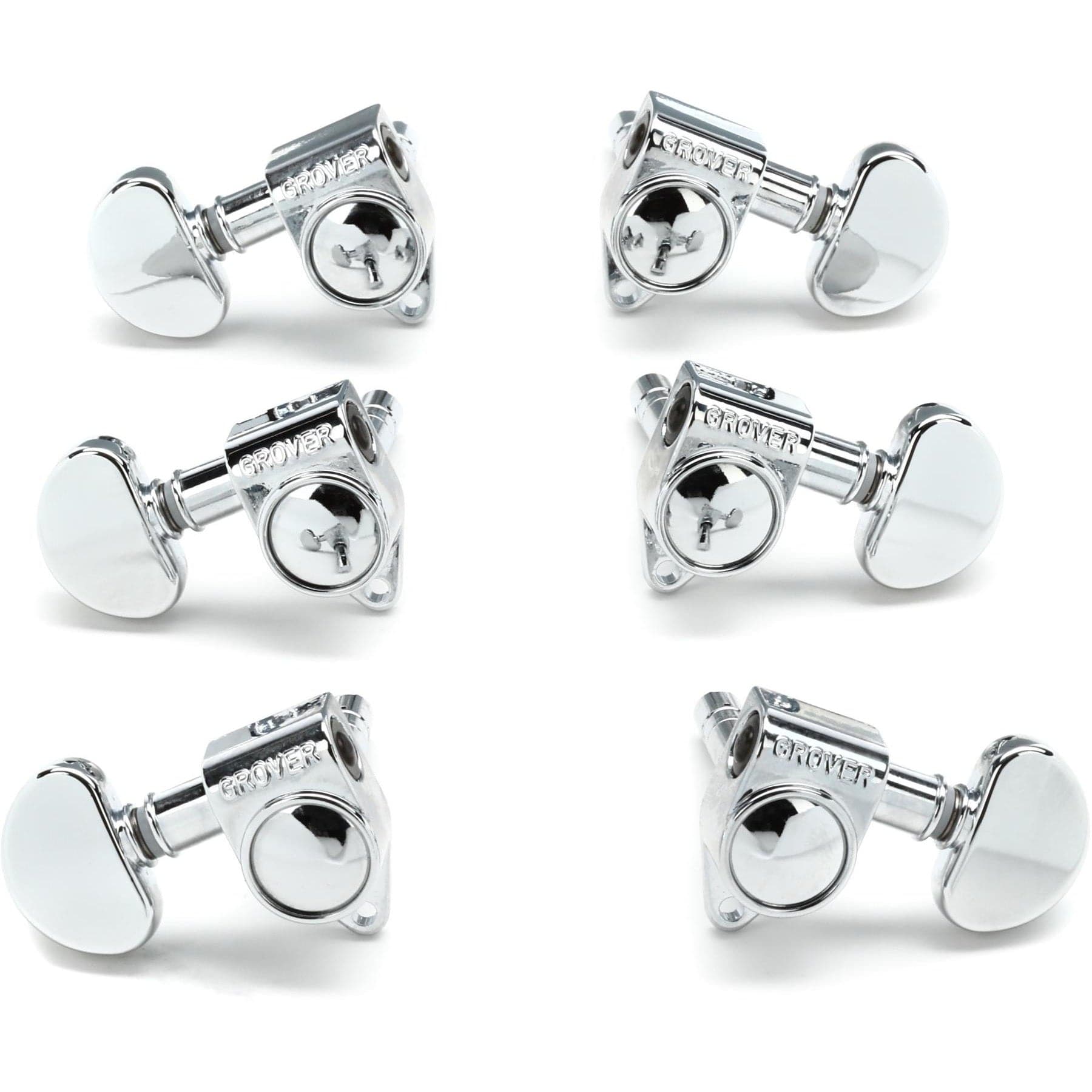 Grover 106C Original Locking Rotomatics Machine Heads -  3 a side - Chrome