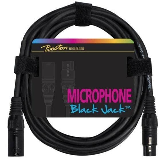 Boston Black XLR to XLR Microphone Cable - 2m