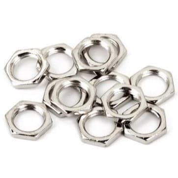 Fender Potentiometer Nuts 12 Pack - Nickel