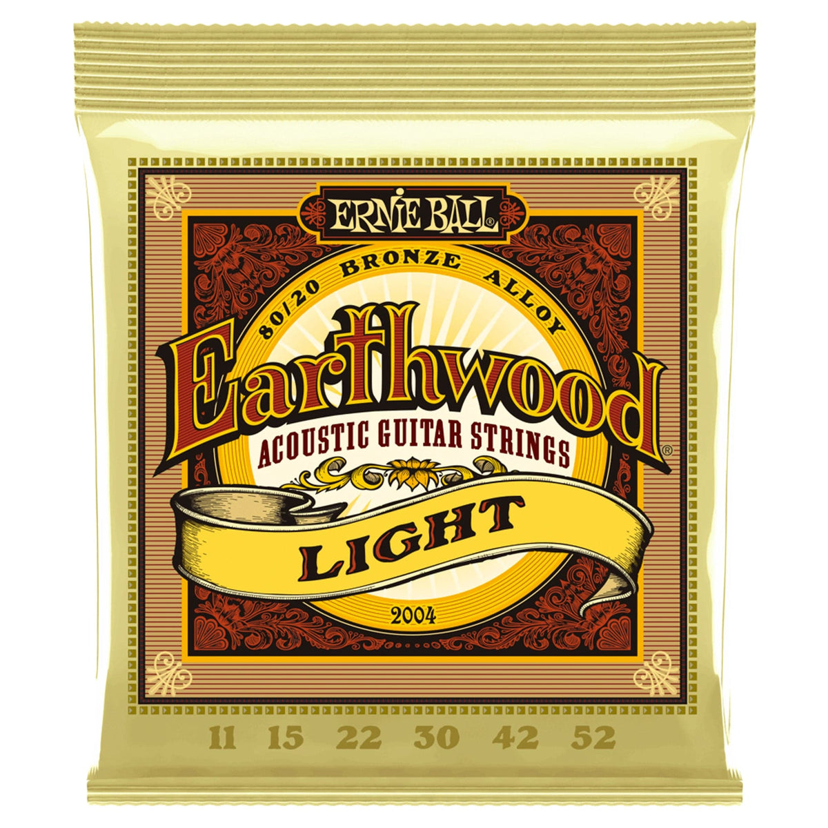 Ernie Ball Earthwood Acoustic Guitar Strings Light 11-52