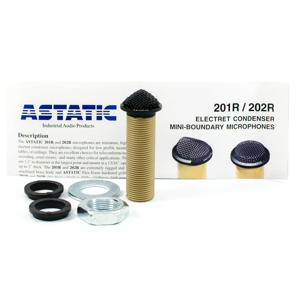 CAD Astatic RF Resistant Mini-Boundary Button Condenser Microphone ~ Black
