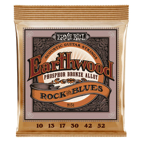 Ernie Ball 2151 Earthwood Hybrid Slinky Phosphor Bronze Acoustic Guitar Strings Medium Light 10-52