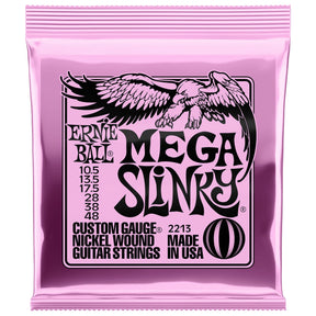 Ernie Ball Mega Slinky Electric Guitar Strings Custom Gauge 2213 - 10.5-48