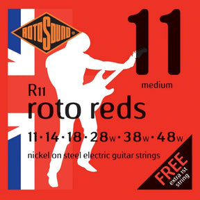 Rotosound R11 Roto Reds Electric Guitar Strings - 11-48